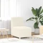 Sillón color crema 55 cm tejido imitación lana rizada by , Sofas - Ref: Foro24-4108504, Price: 125,19 €, Discount: %