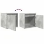 Mesillas de noche de pared 2 uds gris hormigón 38x34x40 cm by , Nightstands - Ref: Foro24-861236, Price: 63,51 €, Discount: %