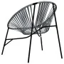 Silla de jardín con forma de huevo ratán sintético negro y gris by , Garden chairs - Ref: Foro24-4009289, Price: 81,86 €, Dis...