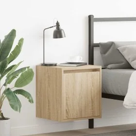 Mesillas de noche de pared 2 uds roble Sonoma 38x34x40 cm de , Mesitas de noche - Ref: Foro24-861234, Precio: 63,51 €, Descue...