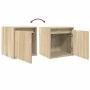 Mesillas de noche de pared 2 uds roble Sonoma 38x34x40 cm by , Nightstands - Ref: Foro24-861234, Price: 63,51 €, Discount: %