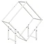 Leñero blanco 60x25x60 cm Acero laminado en frío by , Firewood bags and holders - Ref: Foro24-864280, Price: 27,00 €, Discoun...