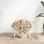Leñero blanco 60x25x60 cm Acero laminado en frío by , Firewood bags and holders - Ref: Foro24-864280, Price: 27,00 €, Discoun...