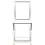 Leñero blanco 60x25x60 cm Acero laminado en frío by , Firewood bags and holders - Ref: Foro24-864280, Price: 27,00 €, Discoun...