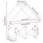 Leñero blanco 60x25x60 cm Acero laminado en frío by , Firewood bags and holders - Ref: Foro24-864280, Price: 27,00 €, Discoun...