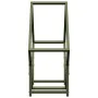 Leñero verde oliva 60x25x60 cm Acero laminado en frío von , Brennholztaschen und -halter - Ref: Foro24-864282, Preis: 27,00 €...