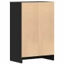 Zapatero de madera de roble negro 60x35x92 cm by , Shoe racks and shoe organizers - Ref: Foro24-862074, Price: 106,03 €, Disc...