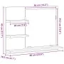 Espejo de baño de madera de roble negro 60x10,5x45 cm de , Tocadores de baño - Ref: Foro24-862546, Precio: 40,31 €, Descuento: %