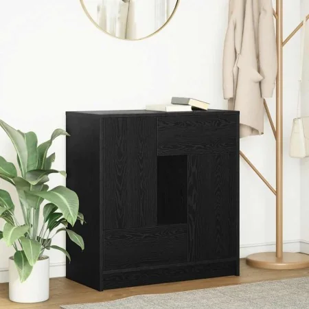 Aparador con cajones y puertas roble negro 70,5x34x74,5 cm by , Sideboards - Ref: Foro24-861842, Price: 105,19 €, Discount: %