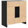Aparador con cajones y puertas roble negro 70,5x34x74,5 cm by , Sideboards - Ref: Foro24-861842, Price: 105,19 €, Discount: %