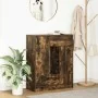 Aparador con cajones y puertas roble ahumado 73x31x90 cm de , Aparadores - Ref: Foro24-861854, Precio: 98,57 €, Descuento: %