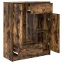 Aparador con cajones y puertas roble ahumado 73x31x90 cm de , Aparadores - Ref: Foro24-861854, Precio: 98,57 €, Descuento: %