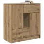 Aparador con cajones y puertas roble artesanal 70,5x34x74,5 cm von , Sideboards - Ref: Foro24-861849, Preis: 100,88 €, Rabatt: %