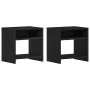 Mesillas de noche 2 uds roble negro 40x30x40 cm de , Mesitas de noche - Ref: Foro24-862364, Precio: 44,38 €, Descuento: %