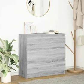 Aparador de madera de ingeniería Sonoma gris 80x35x76 cm by , Sideboards - Ref: Foro24-861738, Price: 96,78 €, Discount: %