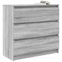 Aparador de madera de ingeniería Sonoma gris 80x35x76 cm by , Sideboards - Ref: Foro24-861738, Price: 97,62 €, Discount: %
