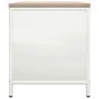 Leñero con tablero de madera blanco 100,5x35,5x40 cm by , Firewood bags and holders - Ref: Foro24-864256, Price: 91,60 €, Dis...