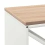 Leñero con tablero de madera blanco 100,5x35,5x40 cm by , Firewood bags and holders - Ref: Foro24-864256, Price: 91,60 €, Dis...