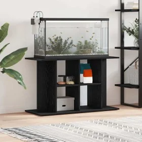 Soporte para acuario de madera de roble negro 100x40x60 cm by , Aquarium supports - Ref: Foro24-862150, Price: 76,08 €, Disco...