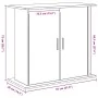 Soporte para acuario de madera de roble negro 81x36x73 cm de , Soportes para acuarios - Ref: Foro24-862152, Precio: 89,82 €, ...