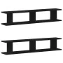 Estante pared 2uds madera ingeniería roble negro 105x18x20cm von , Regale und Regale - Ref: Foro24-862062, Preis: 49,71 €, Ra...