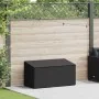 Caja de almacenaje de jardín ratán sintético negro 110x50x58 cm by , Outdoor storage boxes - Ref: Foro24-4104069, Price: 110,...