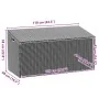Caja de almacenaje de jardín ratán sintético negro 110x50x58 cm by , Outdoor storage boxes - Ref: Foro24-4104069, Price: 110,...