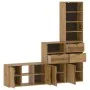 Muebles de TV 4 uds. con almacenaje "ODDA" madera maciza pino von , TV-Möbel - Ref: Foro24-3365372, Preis: 214,23 €, Rabatt: %