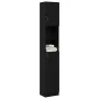 Mueble de baño de madera de roble negro 32x25,5x190 cm by , Bathroom furniture - Ref: Foro24-862015, Price: 79,59 €, Discount: %
