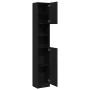 Mueble de baño de madera de roble negro 32x25,5x190 cm by , Bathroom furniture - Ref: Foro24-862015, Price: 79,59 €, Discount: %