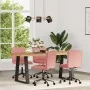 Sillas de comedor 4 unidades cuero sintético rosa de , Sillas de comedor - Ref: Foro24-3315696, Precio: 231,72 €, Descuento: %