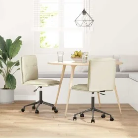 Sillas de comedor 2 unidades cuero sintético crema von , Essstühle - Ref: Foro24-3315420, Preis: 118,56 €, Rabatt: %