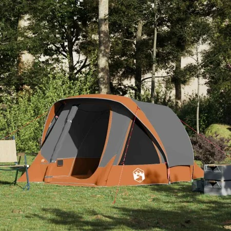 Tienda de campaña para 4 personas impermeable gris y naranja de , Tiendas de campaña - Ref: Foro24-4100666, Precio: 97,85 €, ...