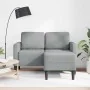 Sofá de 2 plazas con chaise longue en forma L gris claro 125cm by , Sofas - Ref: Foro24-4107061, Price: 245,71 €, Discount: %