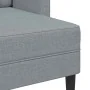 Sofá de 2 plazas con chaise longue en forma L gris claro 125cm by , Sofas - Ref: Foro24-4107061, Price: 245,71 €, Discount: %