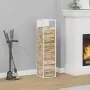 Leñero blanco 25x25x100 cm Acero laminado en frío von , Brennholztaschen und -halter - Ref: Foro24-864268, Preis: 51,45 €, Ra...
