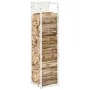 Leñero blanco 25x25x100 cm Acero laminado en frío von , Brennholztaschen und -halter - Ref: Foro24-864268, Preis: 51,45 €, Ra...