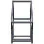 Leñero antracita 50x25x50 cm Acero laminado en frío by , Firewood bags and holders - Ref: Foro24-864277, Price: 31,46 €, Disc...