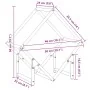 Leñero antracita 50x25x50 cm Acero laminado en frío by , Firewood bags and holders - Ref: Foro24-864277, Price: 31,46 €, Disc...