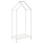 Leñero blanco 40x25x90 cm Acero laminado en frío de , Bolsas y soportes de leña - Ref: Foro24-864296, Precio: 41,15 €, Descue...