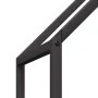 Leñero negro 60x25x90 cm Acero laminado en frío von , Brennholztaschen und -halter - Ref: Foro24-864307, Preis: 38,94 €, Raba...