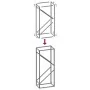 Leñero blanco 40x25x100 cm Acero laminado en frío by , Firewood bags and holders - Ref: Foro24-864332, Price: 39,48 €, Discou...