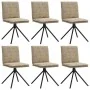 Sillas de comedor 6 uds. Cuero sintético gris claro by , dining chairs - Ref: Foro24-3315649, Price: 333,61 €, Discount: %