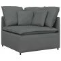 Sofá modular con reposapiés y cojines de tela gris oscuro von , Sofas - Ref: Foro24-3321298, Preis: 745,07 €, Rabatt: %