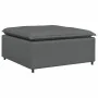 Sofá modular con reposapiés y cojines de tela gris oscuro von , Sofas - Ref: Foro24-3321298, Preis: 745,07 €, Rabatt: %