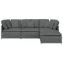 Sofá modular con reposapiés y cojines de tela gris oscuro von , Sofas - Ref: Foro24-3321298, Preis: 745,07 €, Rabatt: %