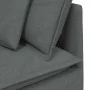 Sofá modular con reposapiés y cojines de tela gris oscuro von , Sofas - Ref: Foro24-3321298, Preis: 745,07 €, Rabatt: %