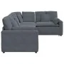 Sofá modular con cojines terciopelo gris oscuro by , Unidades para sofás seccionales - Ref: Foro24-3321160, Price: 897,93 €, ...