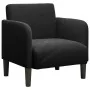 Sillón con reposabrazos Terciopelo negro 54 cm de , Sillones - Ref: Foro24-4100583, Precio: 112,52 €, Descuento: %