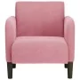 Sillón con reposabrazos terciopelo rosa 54 cm by , Armchairs - Ref: Foro24-4100581, Price: 118,14 €, Discount: %